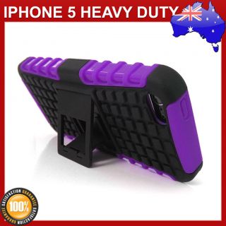 purple premium iphone 5 heavy duty case $ 6 99