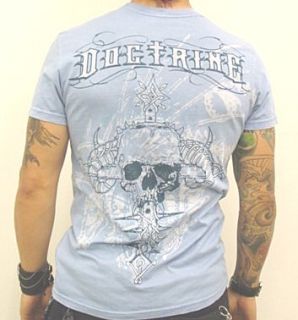 Doctrine Bonez Shirt Skull Cross Dragon Bones Shirt