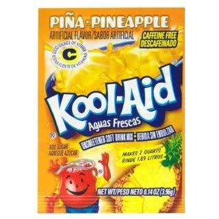 Kool Aid Pineapple Drink Mix Powder 10 Packets Pina