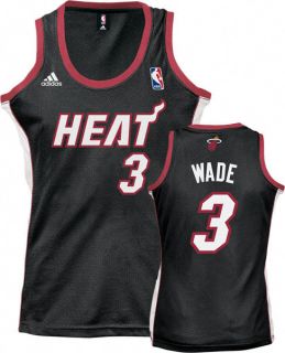Dwyane Wade 3 Miami Heat Jersey Adidas Womens Medium