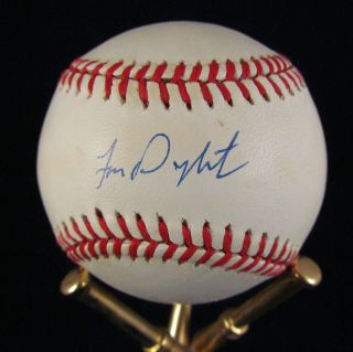 Lenny Dykstra Autographed NL Baseball Signed Phillies COA