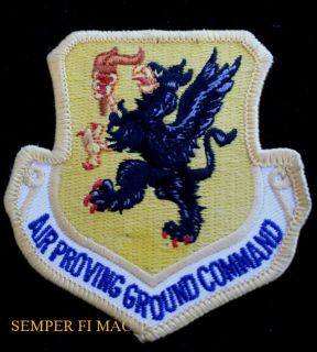 US AIR FORCE AIR PROVING GROUND COMMAND PATCH EGLIN AFB USAF