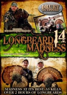 Longbeard Madness 14 Turkey Hunting DVD Drury Outdoors Gobbler
