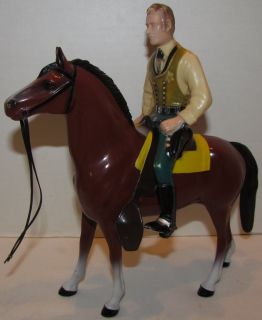 Hartland Wyatt Earp Figure with Horse Saddle Hugh OBrian