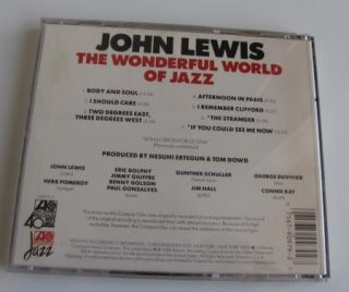 John Lewis The Wonderful World of Jazz CD Modern Jazz Quartet EX NM