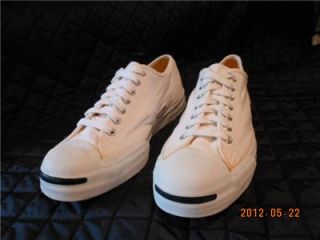 Vintage 70s Skips by Converse Jack Purcell White Sneakers Size 9 1 2