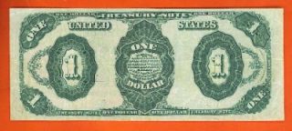 1891 $ 1 00 large us treasury coin note beautiful