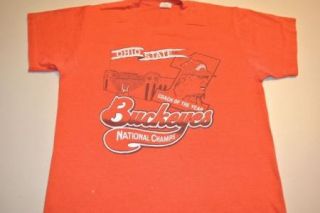  ohio state buckeyes football earle bruce t shirt t shirt medium 50/50