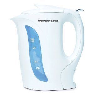 Proctor Silex 1 Liter Electric Tea Kettle Teakettle Hot Water Maker