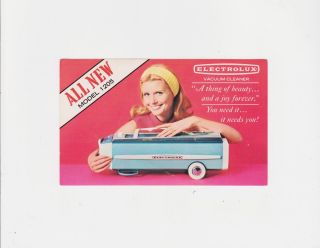 El Cajon CA Vacuum Cleaner Advertising Postcard Electrolux C 1960s 70s