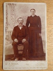 1893 Victorian Family East Jordan Michigan Area Cabinet Card Photo Man