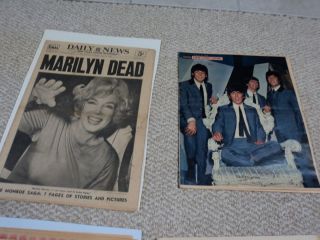  News Marilyn Monroe Death Newspaper Jayne Mansfield Enquirer 65