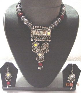 Indian Art Mini Long Handcrafted Ethnic Kuchi Necklace Jewelry Bely