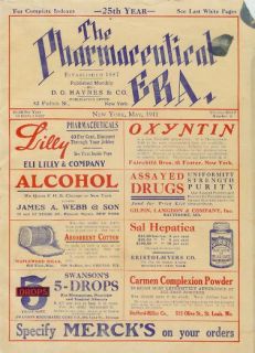 Advertising Pharmacy Drug Store Eli Lilly Co Soda Fountain