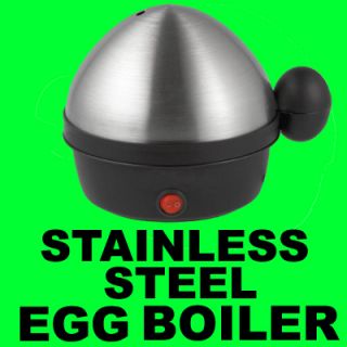 Stainless Steel Electric Egg Boiler Steamer Poacher New