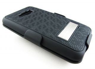  REAR HARD CASE COVER WITH BELT CLIP HOLSTER LG OPTIMUS ELITE ACCESSORY