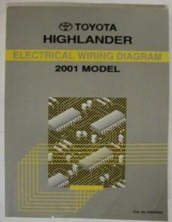 Toyota 2001 Highlander Electrical Wiring Diagram Manual
