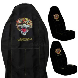 Ed Hardy Tiger Front Seat Covers Set 2pc