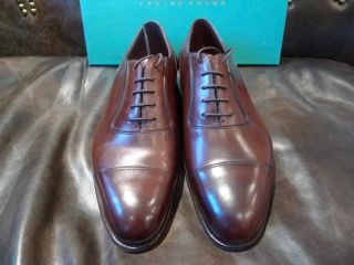 Edward Green Pelham Dark Oak Antique Captoe Oxford Shoes UK 10 F US 10