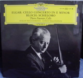 Pierre Fournier Elgar Bloch LP VG 139 129 SLPM Vinyl Record