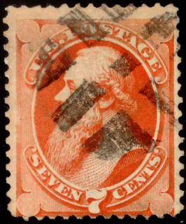 United States 160 7¢ Continental Bank Note Issue 1873, Edwin M