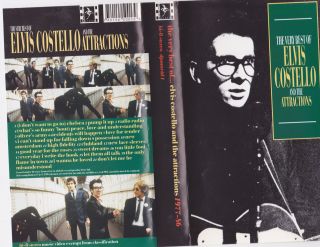 ELVIS COSTELLO AND THE ATTRACTIONS THE VERY BEST OF VHS VIDEO PAL A
