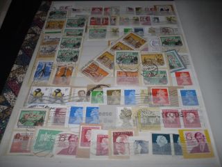 World stamps in piece collection in large stockbook, all shown in 17