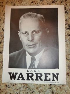 Earl Warren Poster by Republican National Committee