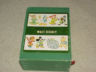 1965 Wonderful Worlds of Walt Disney 4 Book Collection in Original Box
