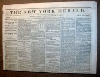 1851 Numismatics Headline Newspaper Branch Mint to Open San Francisco