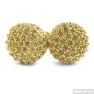 Canary Iced Out Flawless CZ 360 Ball Earrings for Men or Women