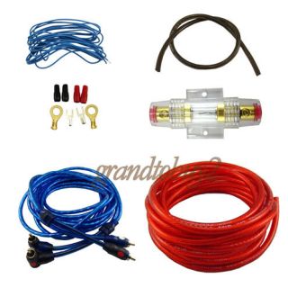 Car Audio Subwoofer Sub Amplifier AMP Wiring Kit Sound Cable Wire NEW