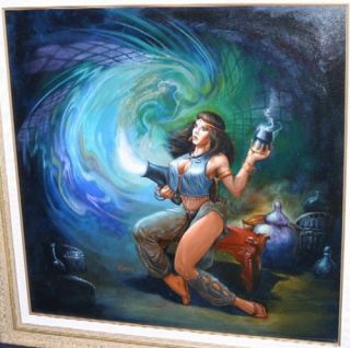  Jeff Easley Book Cover Painting Harem Treasure