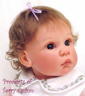 Kemper Mikayla Mohair Wig Reborn Baby Dolls SZ 14 15 Strawberry