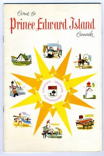 Come to Prince Edward Island Canada 1959 Travel Booklet Garden