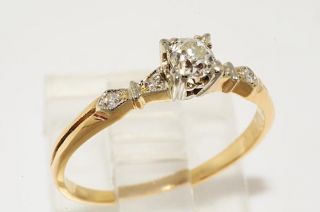 1500 25ct Antique Old Miner Cut Diamond Engagement Ring Size 5 5