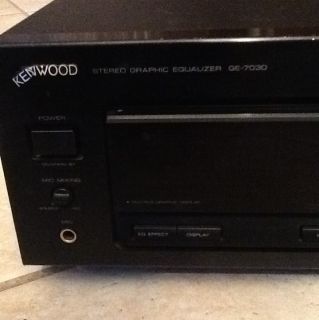 Kenwood Stereo Graphic Equalizer GE 7030 Works Excellent