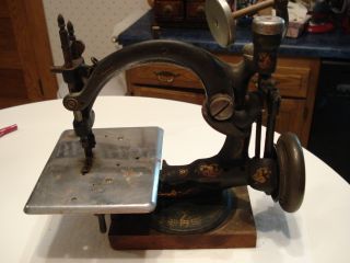 Antique Sewing Machine B Eldredge Wilcox Gibbs Attic Fresh Parts or