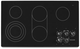 36 in Black Smoothtop Electric Cooktop KitchenAid Architect Series II