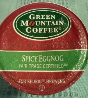 16 K CUPS GREEN MOUNTAIN LIMITED EDITION SPICY EGGNOG 4 2013