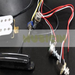 Electric Guitar Wiring Harness Kit w Humbucker Twin Coil Pickup for SG