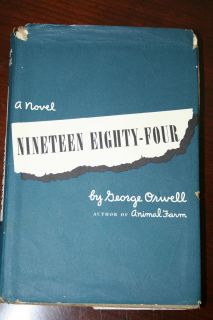 Nineteen Eighty Four 1984 by George Orwell hardcover w DJ 1949