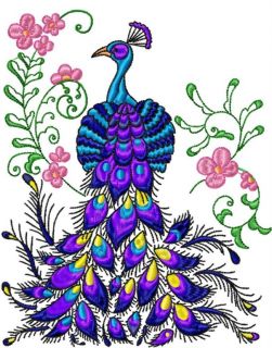 Elegant Peacocks 10 Machine Embroidery Designs