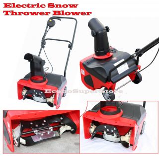 Outdoor 16 9 7 Amp Electric Snow Thrower Blower for Driveway Pavement