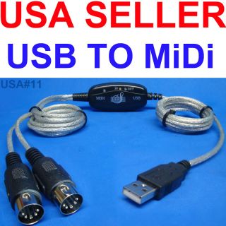 USB to MIDI Sound Module Keyboard Interface USA Seller