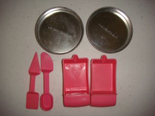 Easy Bake Oven Pans Pink Spoons Cups
