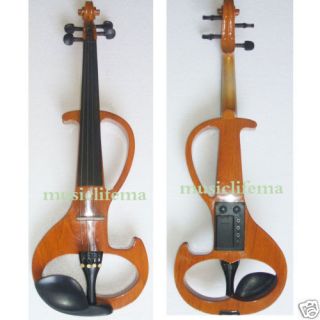 Electric Violin Walnut Body Hand Carved Fine Tone