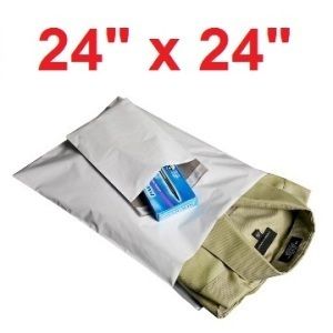 30 24x24 White Poly Mailers Shipping Envelopes Bags