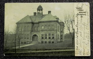 Ebensburg PA Public School Building Old 1910 Postcard