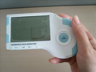 Portable Handheld ECG EKG Heart Monitor MD100B CD & 3 lead Cable Free